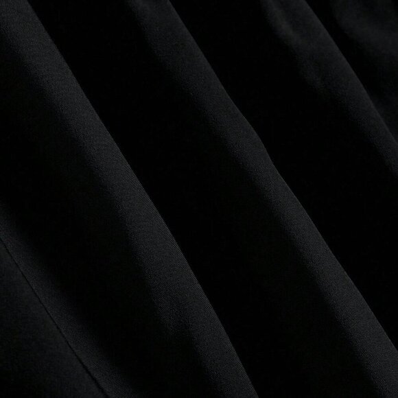 Black Casual Women's Solid Color A-Line Loose Skirt - Picture 5 of 7